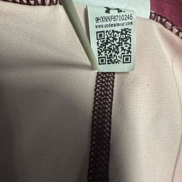 NWT Under Armour Womens L HeatGear Leggings Compression Capri Pink Tie Dye - Picture 12 of 16